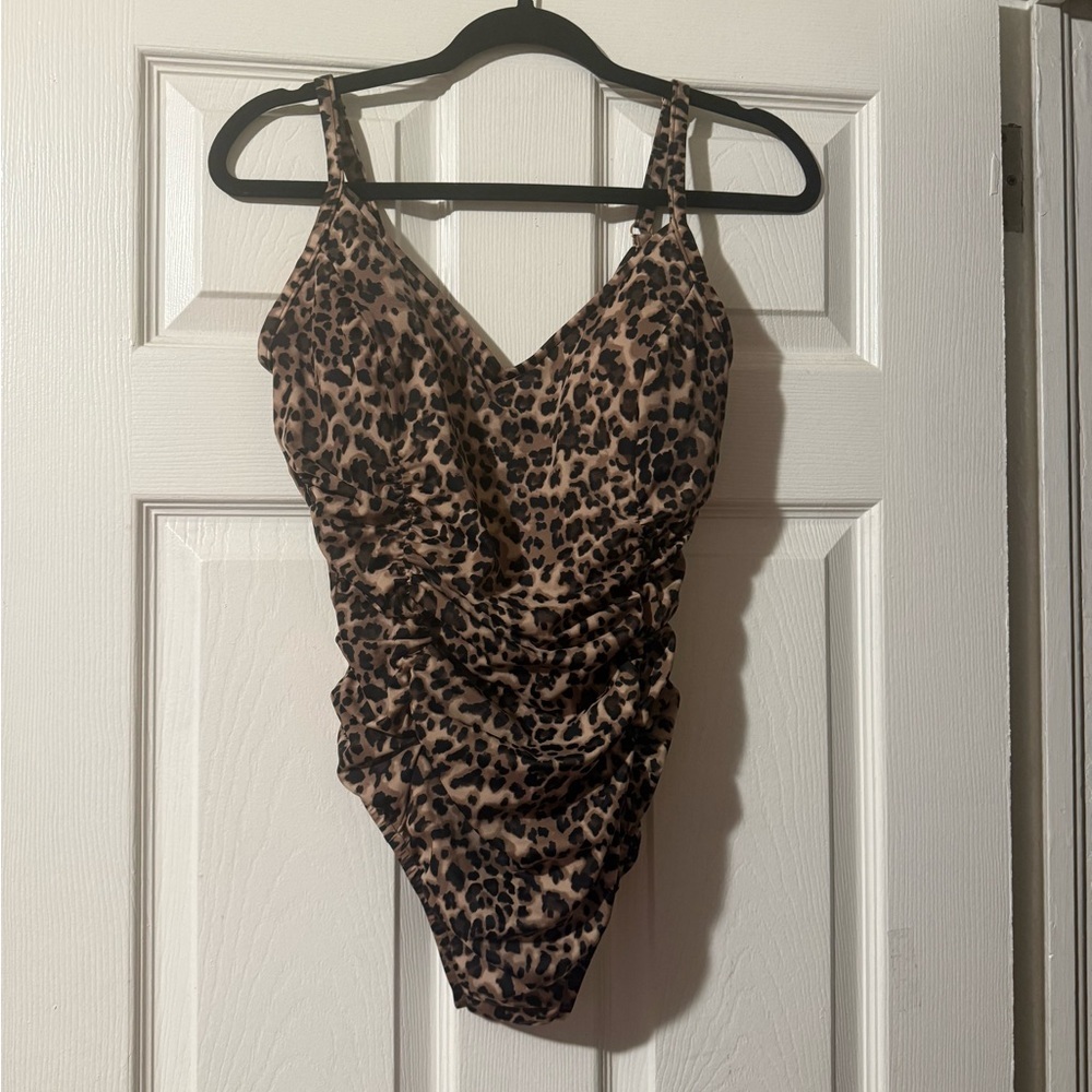 Aqua Green Animal Print Swimwear